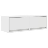 Produktbild för TV-bänkar 2 st vit 80x31x25,5 cm konstruerat trä