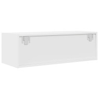 Produktbild för TV-bänkar 2 st vit 80x31x25,5 cm konstruerat trä