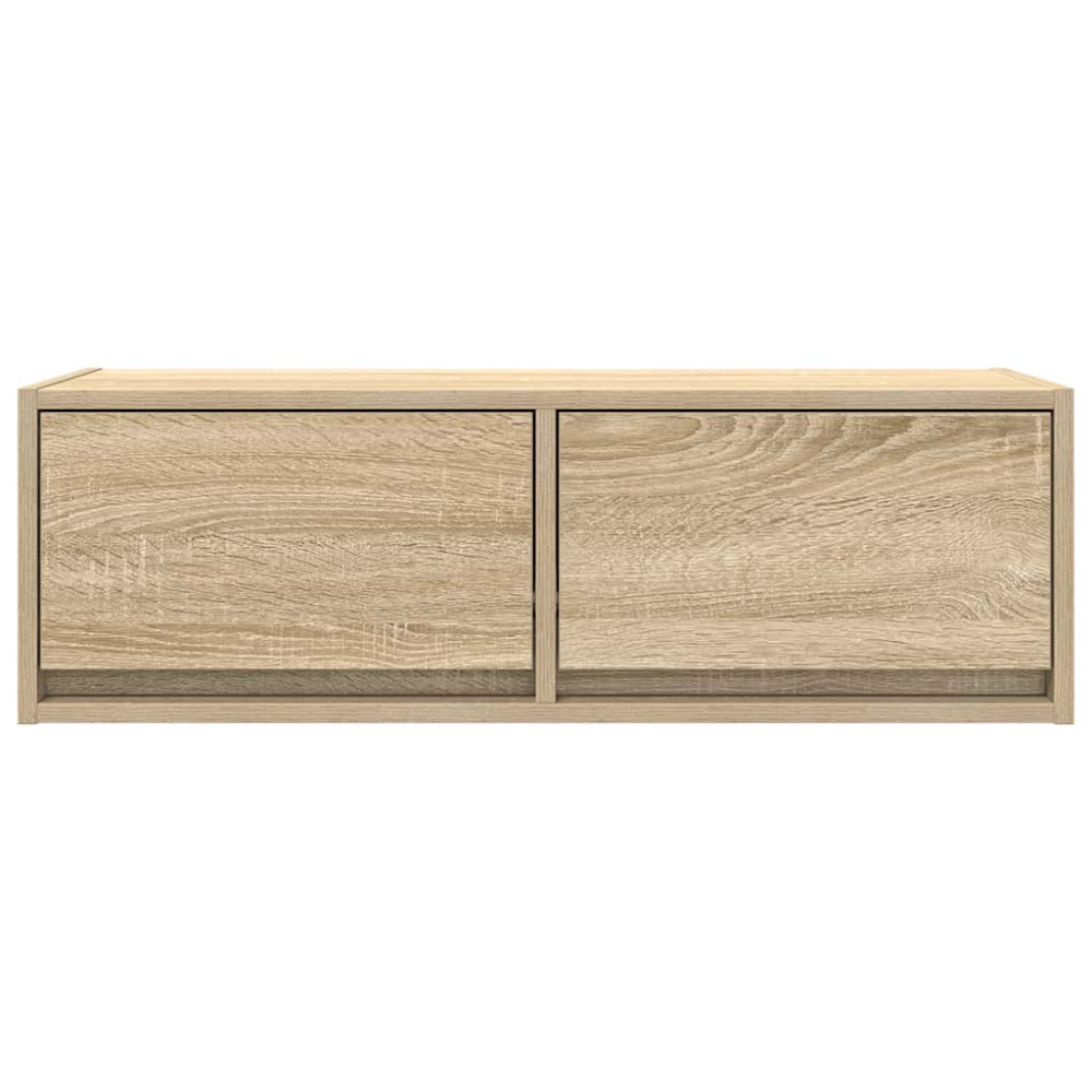 Produktbild för TV-bänkar 2 st, Sonoma ek, 80x31x25,5 cm konstruerat trä
