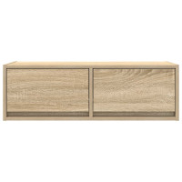 Produktbild för TV-bänkar 2 st, Sonoma ek, 80x31x25,5 cm konstruerat trä