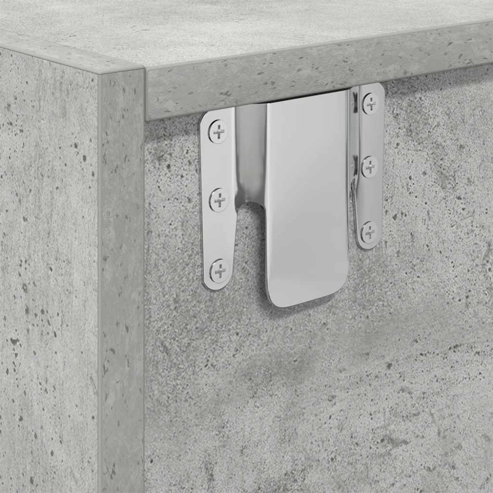 Produktbild för TV-bänkar 2 st betonggrå 80x31x25,5 cm konstruerat trä