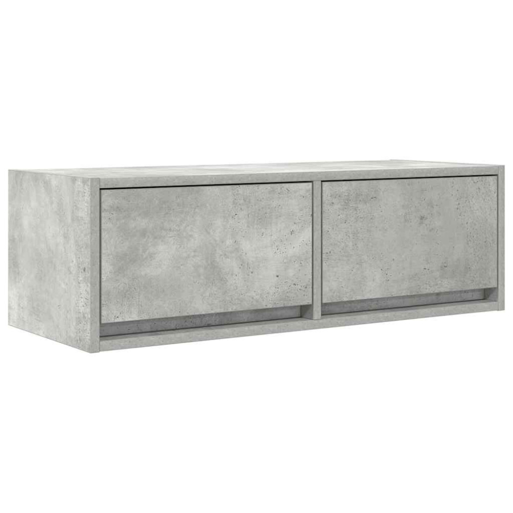 Produktbild för TV-bänkar 2 st betonggrå 80x31x25,5 cm konstruerat trä