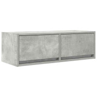 Produktbild för TV-bänkar 2 st betonggrå 80x31x25,5 cm konstruerat trä