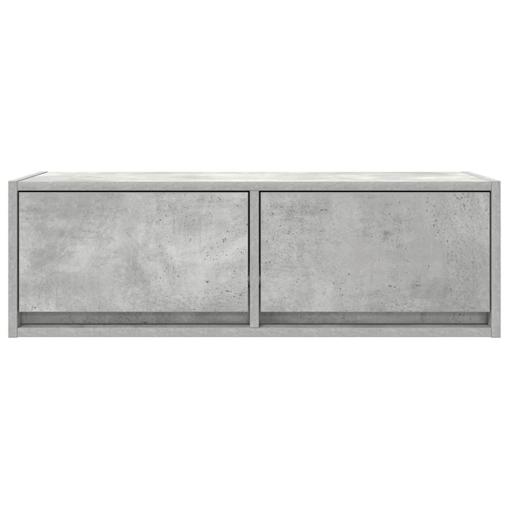 Produktbild för TV-bänkar 2 st betonggrå 80x31x25,5 cm konstruerat trä