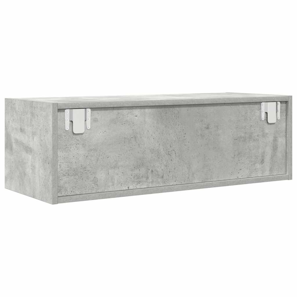 Produktbild för TV-bänkar 2 st betonggrå 80x31x25,5 cm konstruerat trä