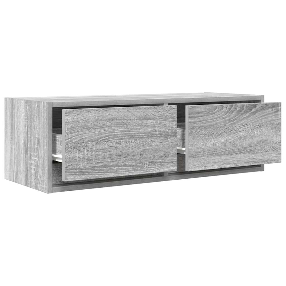 Produktbild för TV-bänkar 2 st grå sonoma 80x31x25,5 cm konstruerat trä