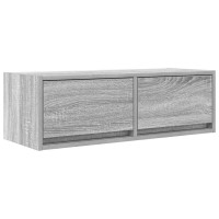 Produktbild för TV-bänkar 2 st grå sonoma 80x31x25,5 cm konstruerat trä
