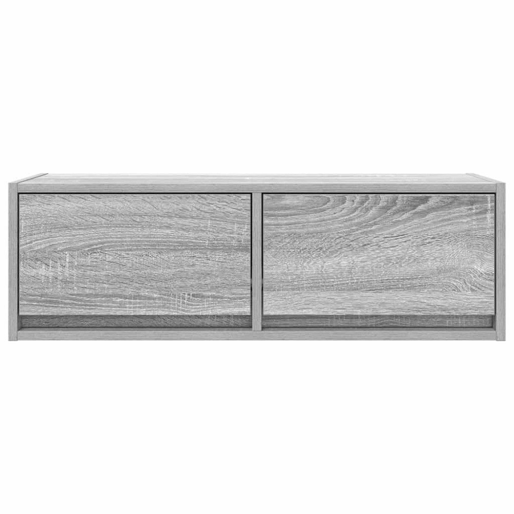 Produktbild för TV-bänkar 2 st grå sonoma 80x31x25,5 cm konstruerat trä