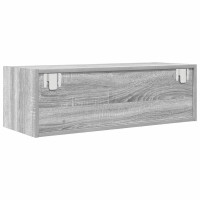 Produktbild för TV-bänkar 2 st grå sonoma 80x31x25,5 cm konstruerat trä