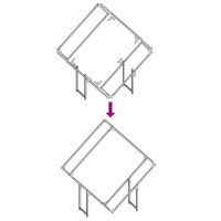 Produktbild för Vedställ vit 100x25x100 cm kallvalsat stål