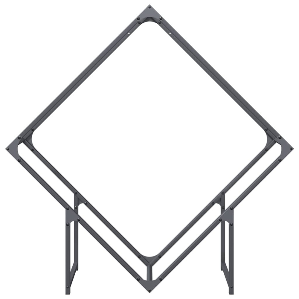 Produktbild för Vedställ antracit 100x25x100 cm kallvalsat stål