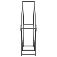Produktbild för Vedställ antracit 100x25x100 cm kallvalsat stål
