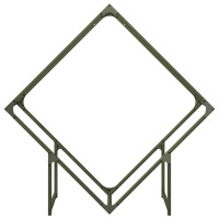 Produktbild för Vedställ olivgrön 100x25x100 cm kallvalsat stål
