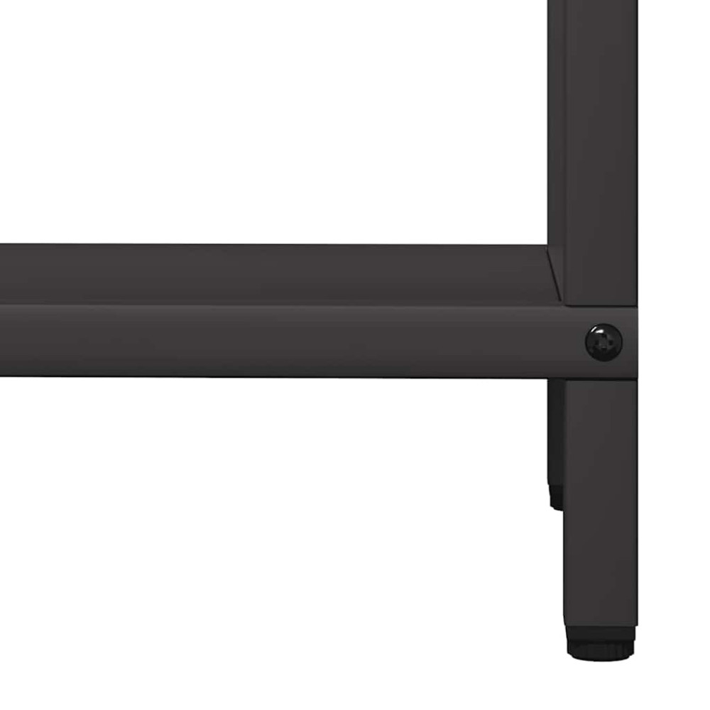 Produktbild för Vedställ svart 40x25x120 cm kallvalsat stål