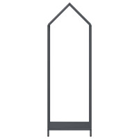 Produktbild för Vedställ antracit 40x25x120 cm kallvalsat stål