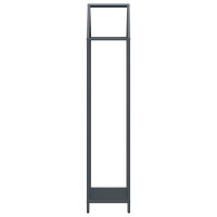 Produktbild för Vedställ antracit 40x25x120 cm kallvalsat stål