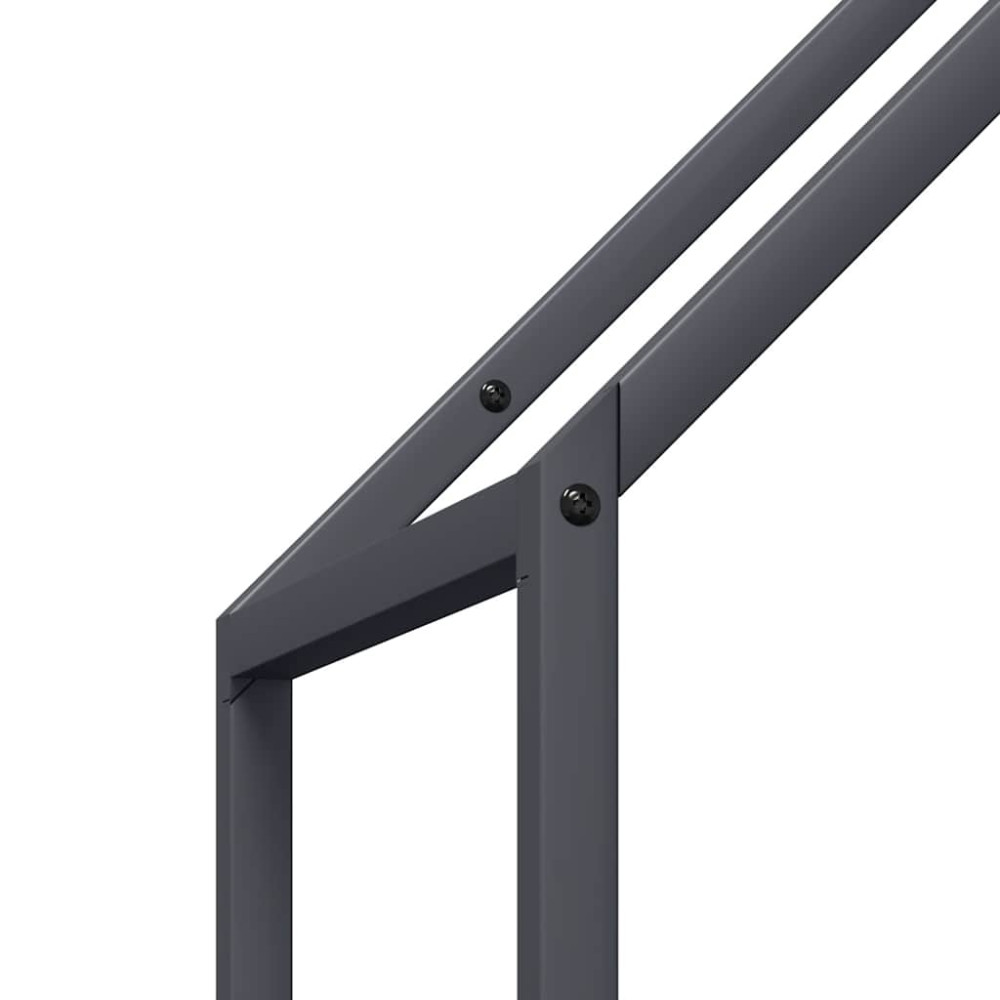 Produktbild för Vedställ antracit 40x25x120 cm kallvalsat stål