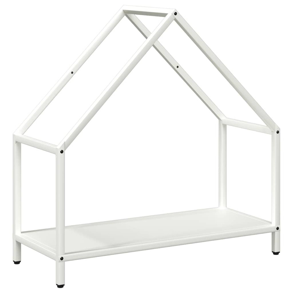 Produktbild för Vedställ vit 60x25x60 cm kallvalsat stål