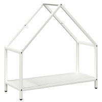 Produktbild för Vedställ vit 60x25x60 cm kallvalsat stål
