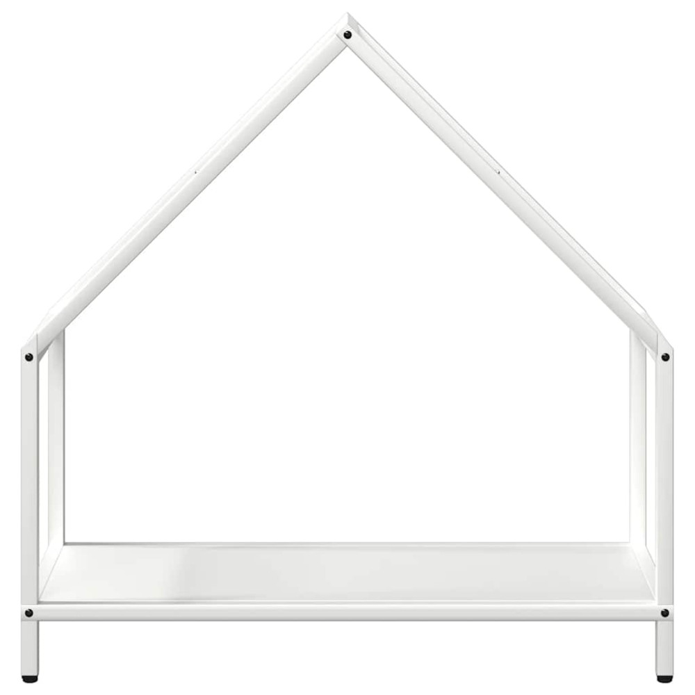 Produktbild för Vedställ vit 60x25x60 cm kallvalsat stål