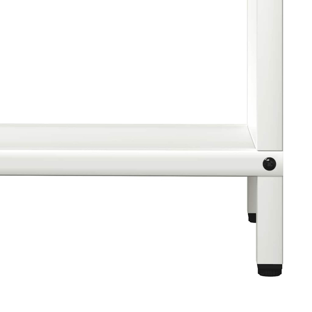 Produktbild för Vedställ vit 60x25x60 cm kallvalsat stål
