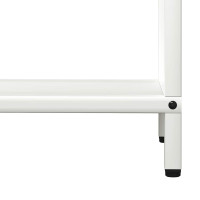 Produktbild för Vedställ vit 60x25x60 cm kallvalsat stål