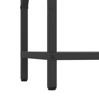 Produktbild för Vedställ svart 34x25x70 cm kallvalsat stål
