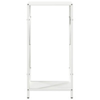 Produktbild för Vedställ vit 34x25x70 cm kallvalsat stål
