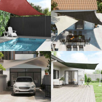 Produktbild för Solsegel 160 g/m² triangulär blå 5x6x6 m HDPE