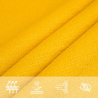 Produktbild för Solsegel 160 g/m² triangulär gul 4,5x4,5x4,5 m HDPE