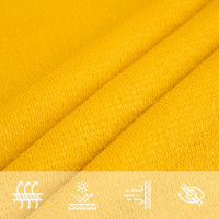 Produktbild för Solsegel 160 g/m² triangulär gul 5x5x5 m HDPE
