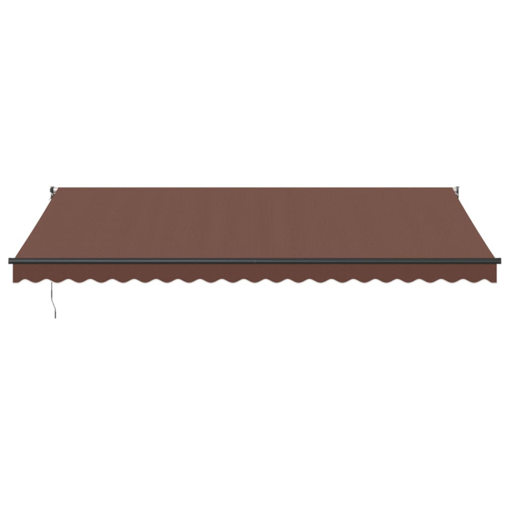 Produktbild för Markis automatiskt infällbar 500x300 cm brun