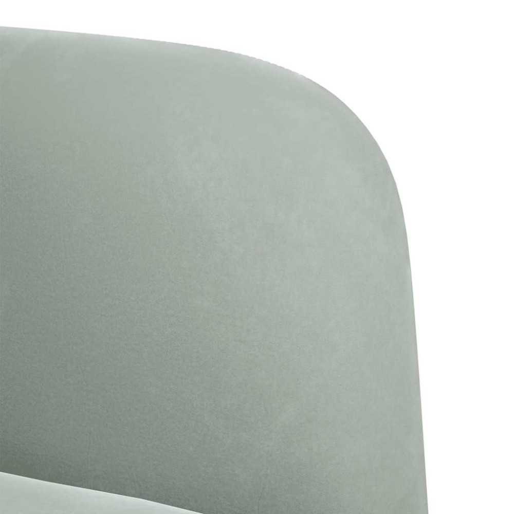Produktbild för Soffstol med armstöd ljusgrå 54 cm sammet