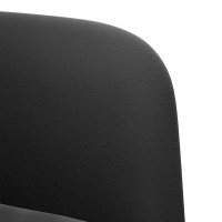 Produktbild för Loveseat soffa svart 109 cm sammet