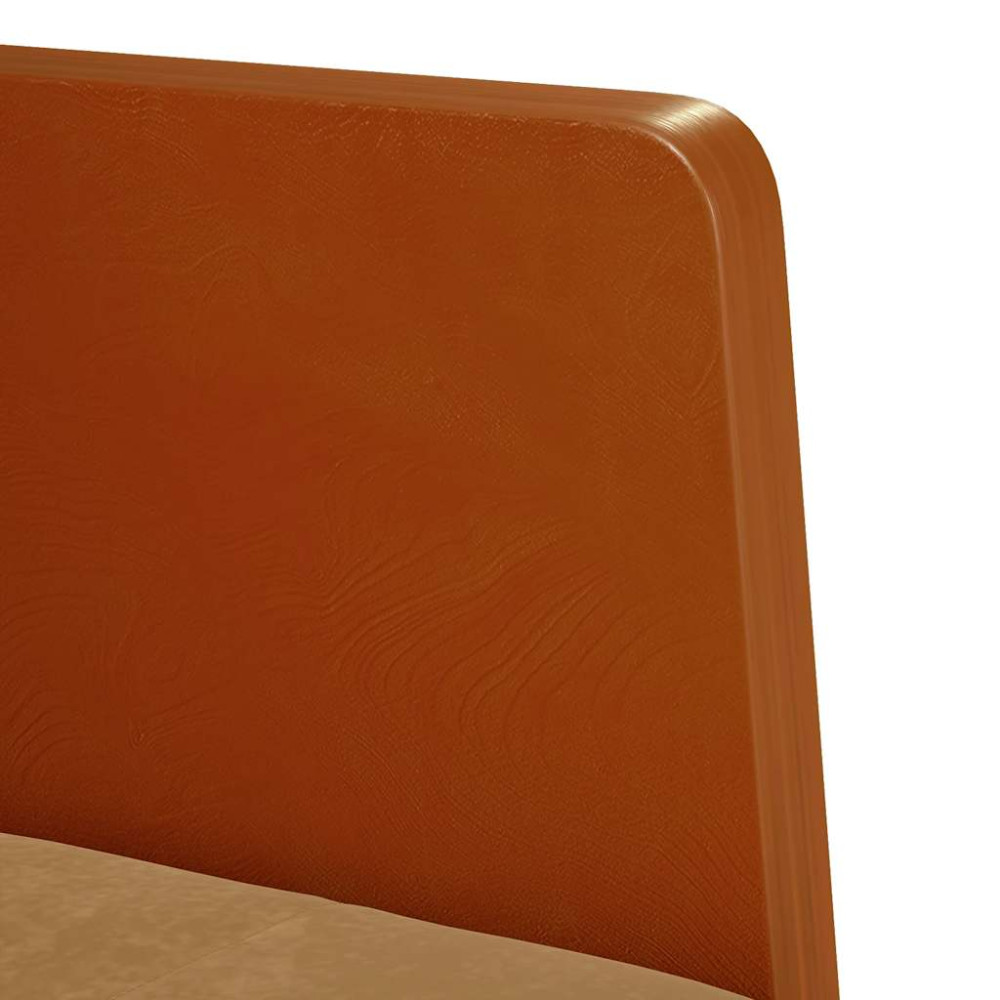 Produktbild för Soffstol med armstöd brun 55 cm sammet