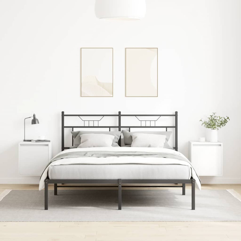 Produktbild för Väggmonterade sängskåp 2 st vit 38x34x40 cm