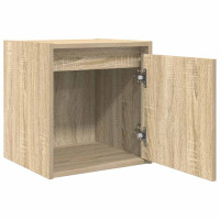 Produktbild för Väggmonterat sängskåp sonoma ek 38x34x40 cm