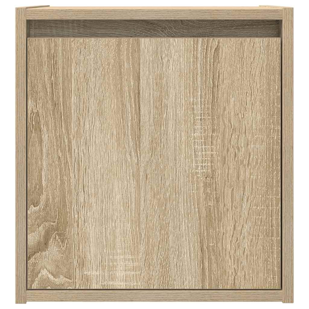 Produktbild för Väggmonterat sängskåp sonoma ek 38x34x40 cm