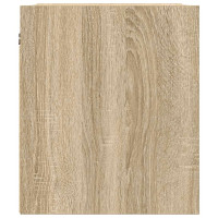 Produktbild för Väggmonterat sängskåp sonoma ek 38x34x40 cm