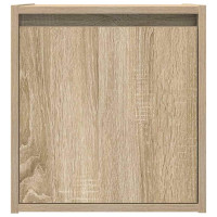 Produktbild för Väggmonterade sängskåp 2 st, Sonoma Ek 38x34x40 cm