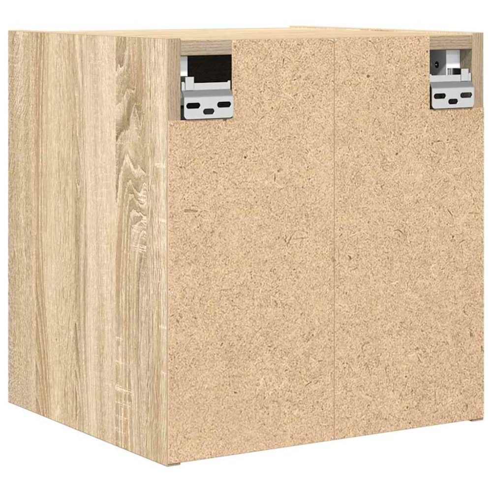 Produktbild för Väggmonterade sängskåp 2 st, Sonoma Ek 38x34x40 cm