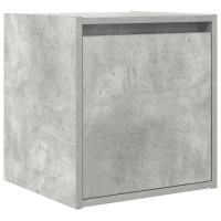 Produktbild för Vägghängt sängskåp betonggrå 38x34x40 cm
