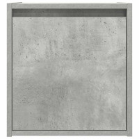 Produktbild för Vägghängt sängskåp betonggrå 38x34x40 cm
