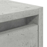 Produktbild för Väggmonterade sängskåp 2 st betonggrå 38x34x40 cm