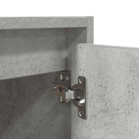 Produktbild för Väggmonterade sängskåp 2 st betonggrå 38x34x40 cm