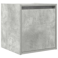 Produktbild för Väggmonterade sängskåp 2 st betonggrå 38x34x40 cm