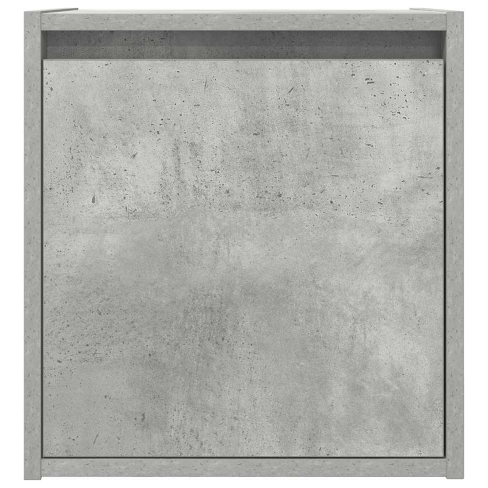 Produktbild för Väggmonterade sängskåp 2 st betonggrå 38x34x40 cm