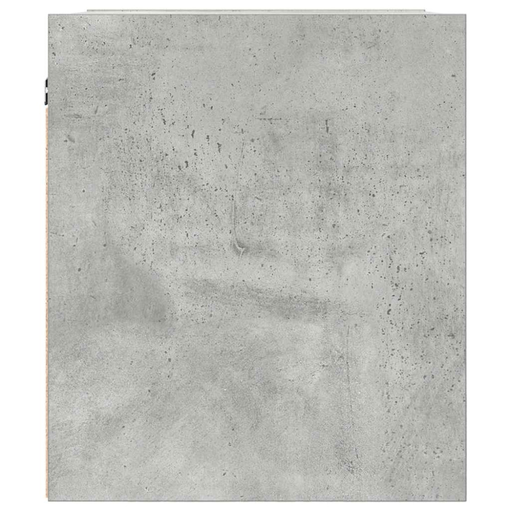 Produktbild för Väggmonterade sängskåp 2 st betonggrå 38x34x40 cm