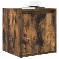 Produktbild för Väggmonterade sängskåp 2 st rökt ek 38x34x40 cm