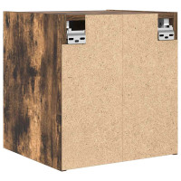 Produktbild för Väggmonterade sängskåp 2 st rökt ek 38x34x40 cm